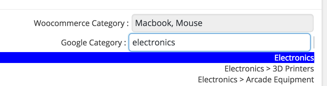 select merchant category