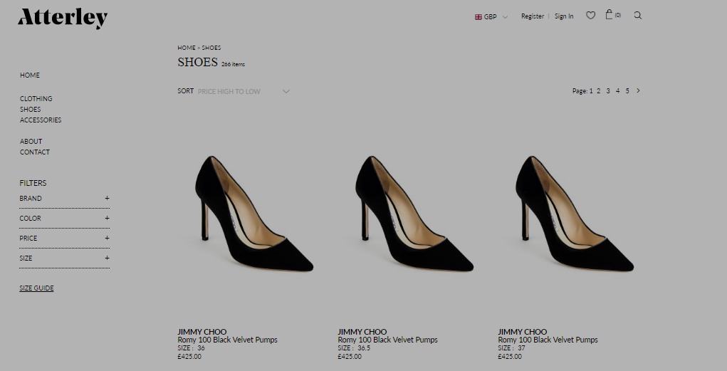 use ExportFeed to sell shoes on Atterley