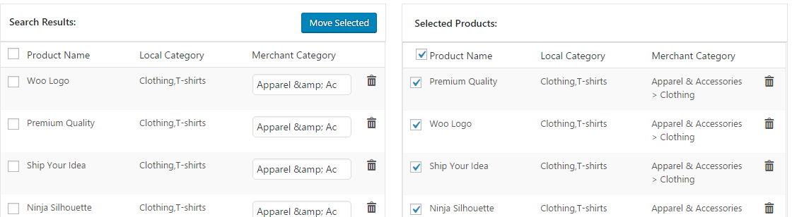 export feed product feed creation