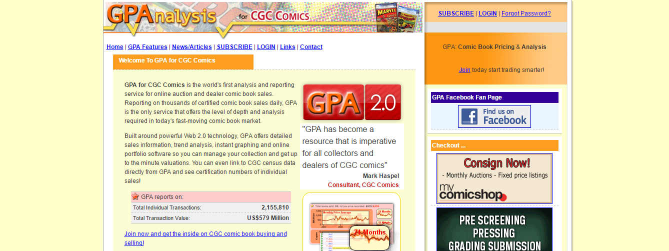 send comic product feed to gpa analyse