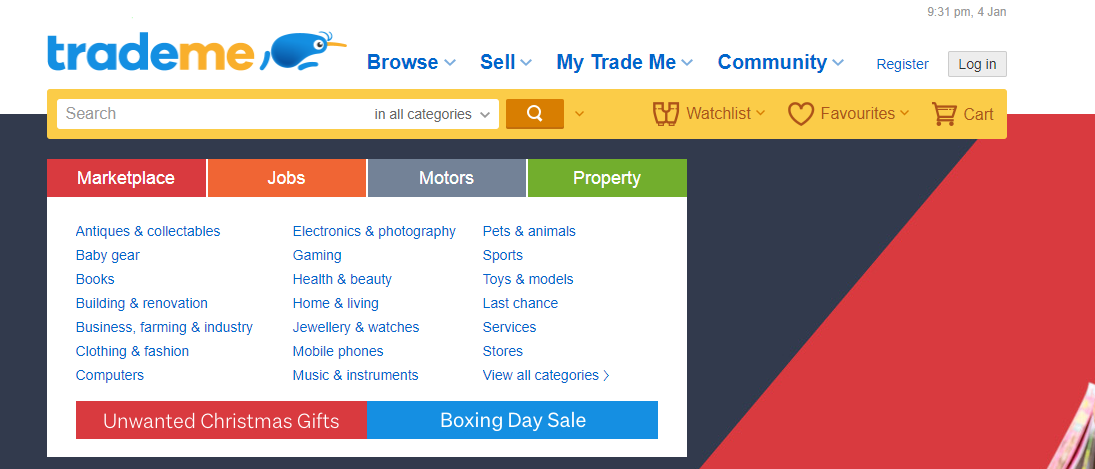 TradeMe product feed