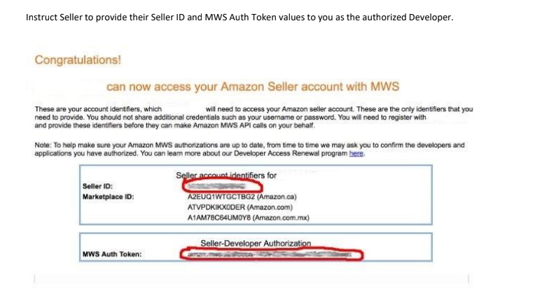 mws auth token