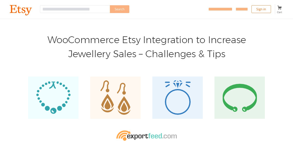 sell more woocommerce based jewelery on etsy