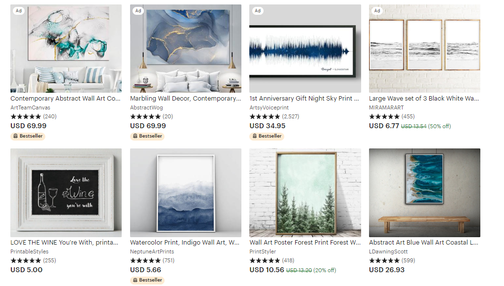 etsy print category